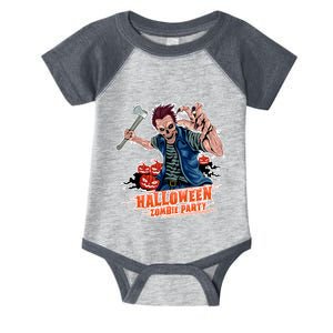 Halloween Zombie Party Pumpkin Patch Zombies Funny Infant Baby Jersey Bodysuit