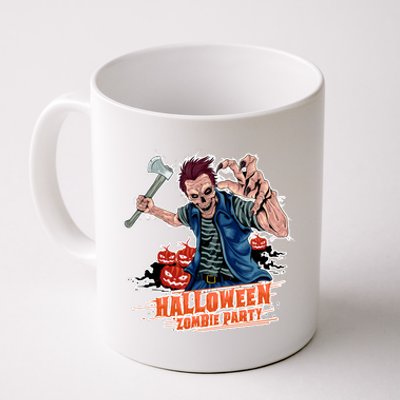 Halloween Zombie Party Pumpkin Patch Zombies Funny Coffee Mug