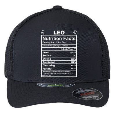 Horoscope Zodiac Sign Astrology Nutrition Facts Leo Flexfit Unipanel Trucker Cap