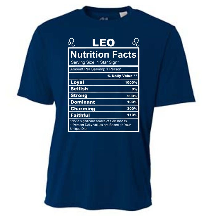 Horoscope Zodiac Sign Astrology Nutrition Facts Leo Cooling Performance Crew T-Shirt