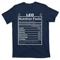 Horoscope Zodiac Sign Astrology Nutrition Facts Leo T-Shirt