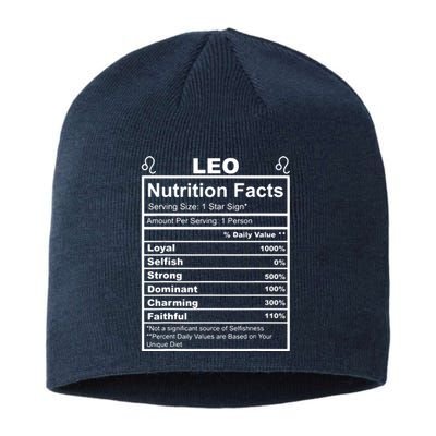 Horoscope Zodiac Sign Astrology Nutrition Facts Leo Sustainable Beanie