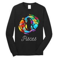 Horoscope Zodiac Sign Pisces Long Sleeve Shirt