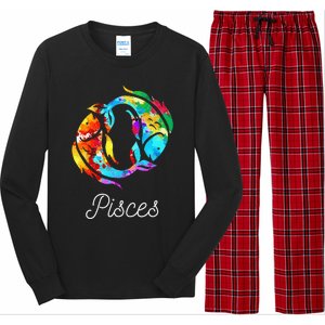 Horoscope Zodiac Sign Pisces Long Sleeve Pajama Set