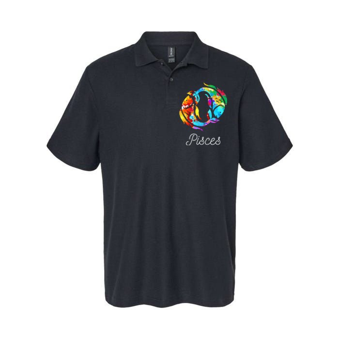 Horoscope Zodiac Sign Pisces Softstyle Adult Sport Polo