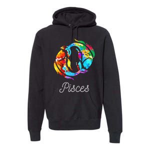 Horoscope Zodiac Sign Pisces Premium Hoodie