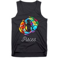 Horoscope Zodiac Sign Pisces Tank Top