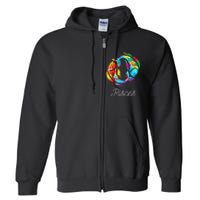 Horoscope Zodiac Sign Pisces Full Zip Hoodie