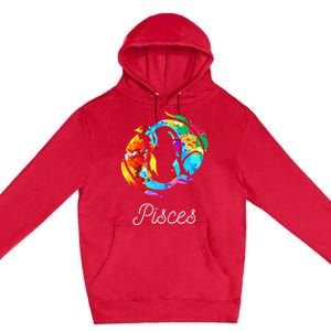 Horoscope Zodiac Sign Pisces Premium Pullover Hoodie