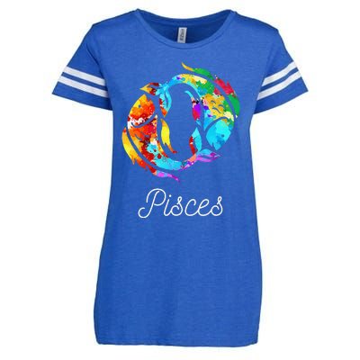 Horoscope Zodiac Sign Pisces Enza Ladies Jersey Football T-Shirt