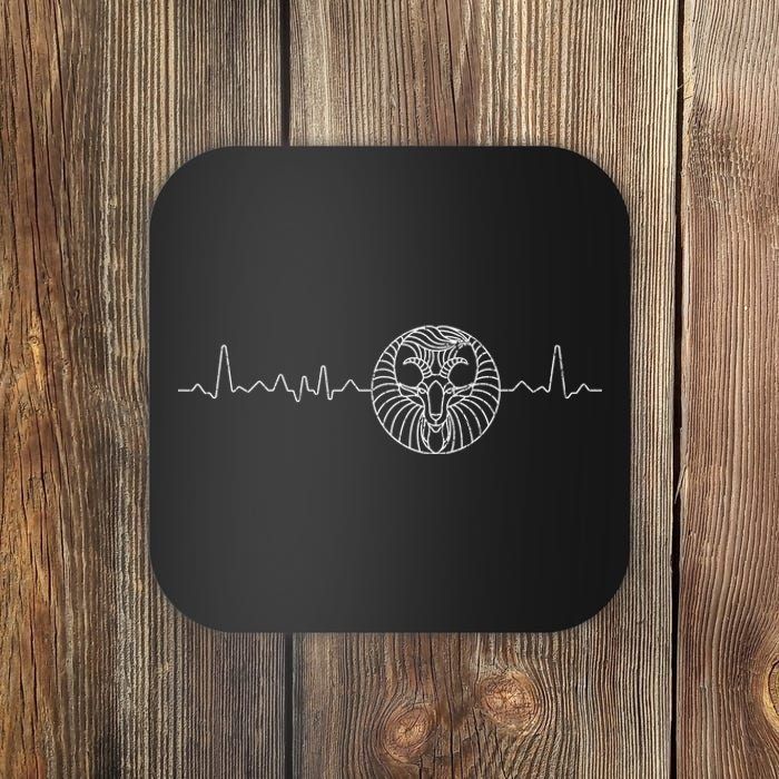 Heartbeat Zodiac Sign Astrology Apparel Funny Horoscope Coaster