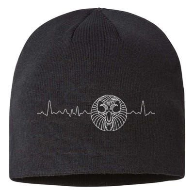 Heartbeat Zodiac Sign Astrology Apparel Funny Horoscope Sustainable Beanie