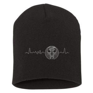 Heartbeat Zodiac Sign Astrology Apparel Funny Horoscope Short Acrylic Beanie