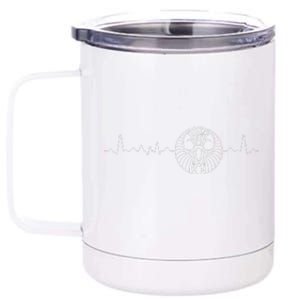 Heartbeat Zodiac Sign Astrology Apparel Funny Horoscope 12 oz Stainless Steel Tumbler Cup