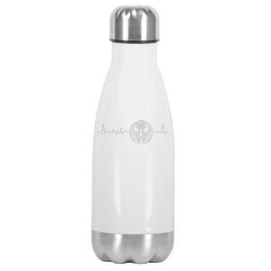 Heartbeat Zodiac Sign Astrology Apparel Funny Horoscope Stainless Steel Insulated Water Bottle