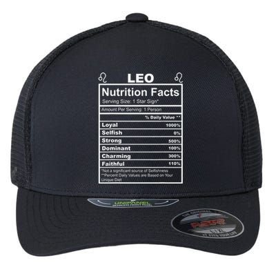 Horoscope Zodiac Sign Astrology Nutrition Facts Leo Flexfit Unipanel Trucker Cap