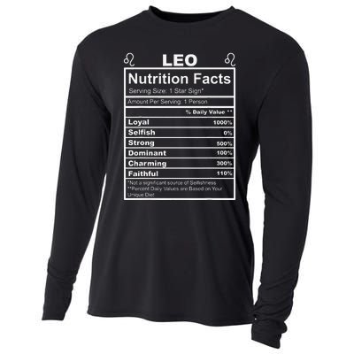 Horoscope Zodiac Sign Astrology Nutrition Facts Leo Cooling Performance Long Sleeve Crew