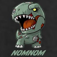Halloween Zombie Trex NomNom Adult Drive Performance Visor