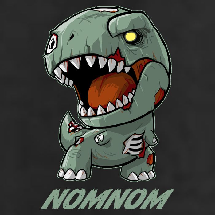 Halloween Zombie Trex NomNom Adult Drive Performance Visor