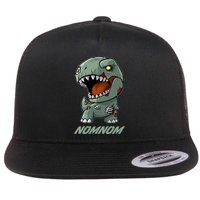 Halloween Zombie Trex NomNom Flatbill Hat