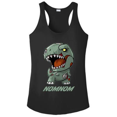Halloween Zombie Trex NomNom Ladies PosiCharge Competitor Racerback Tank