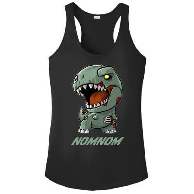 Halloween Zombie Trex NomNom Ladies PosiCharge Competitor Racerback Tank