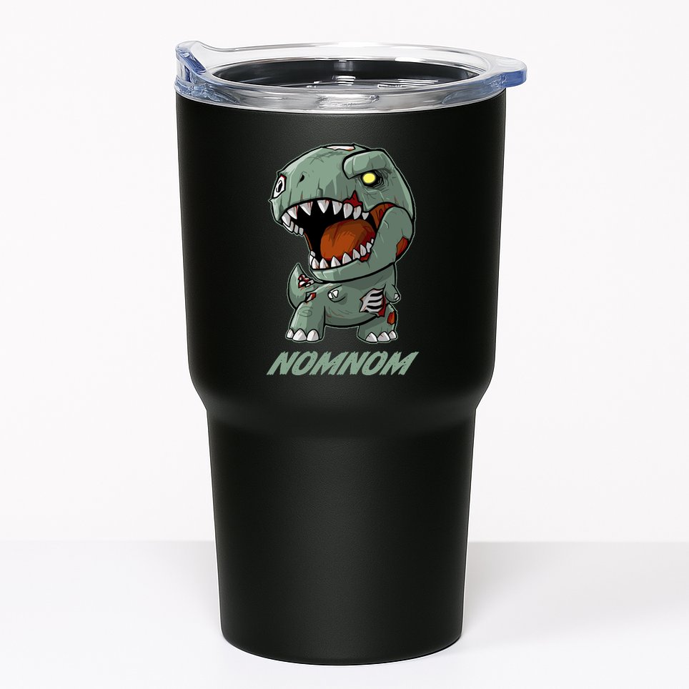 Halloween Zombie Trex NomNom Tumbler