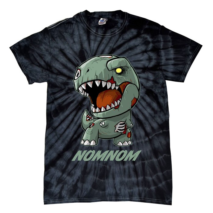Halloween Zombie Trex NomNom Tie-Dye T-Shirt