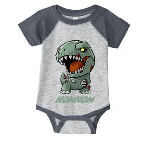 Halloween Zombie Trex NomNom Infant Baby Jersey Bodysuit