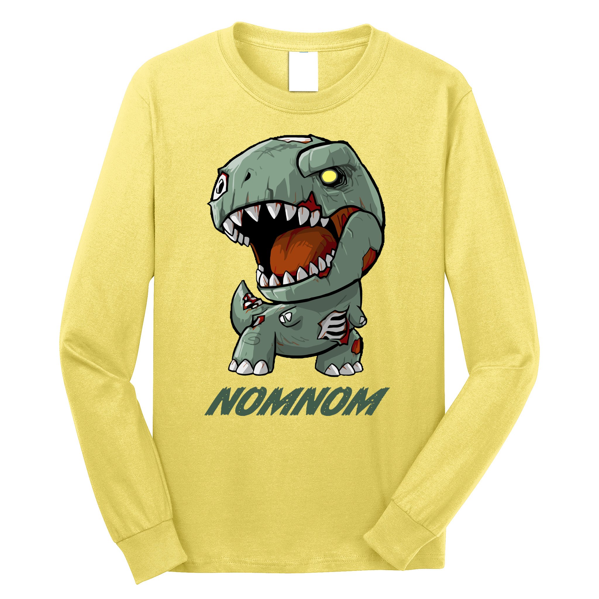 Halloween Zombie Trex NomNom Long Sleeve Shirt