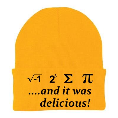 I 8 Sum Pi And It was Delicious! Knit Cap Winter Beanie