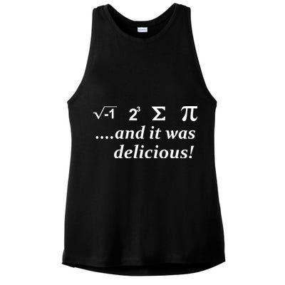 I 8 Sum Pi And It was Delicious! Ladies PosiCharge Tri-Blend Wicking Tank