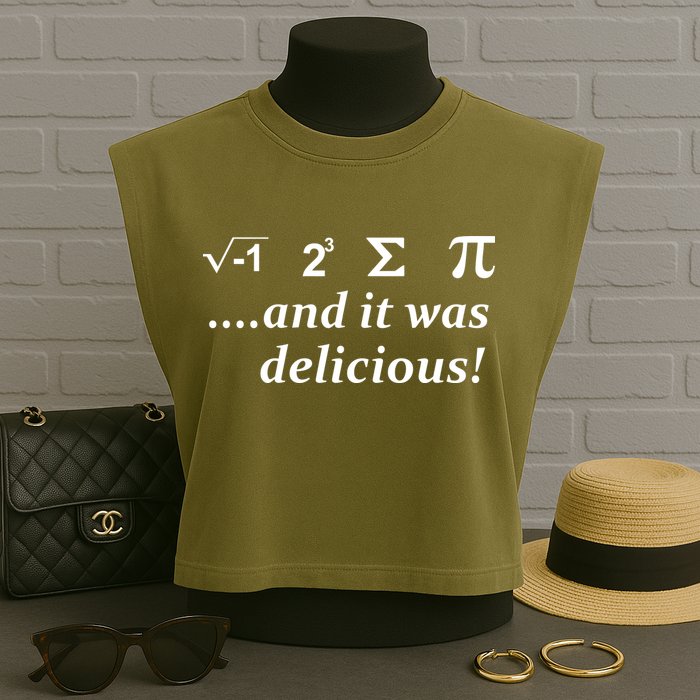 I 8 Sum Pi And It was Delicious! Garment-Dyed Women's Muscle Tee