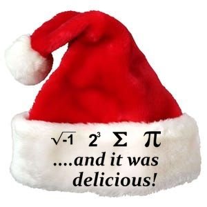 I 8 Sum Pi And It was Delicious! Premium Christmas Santa Hat