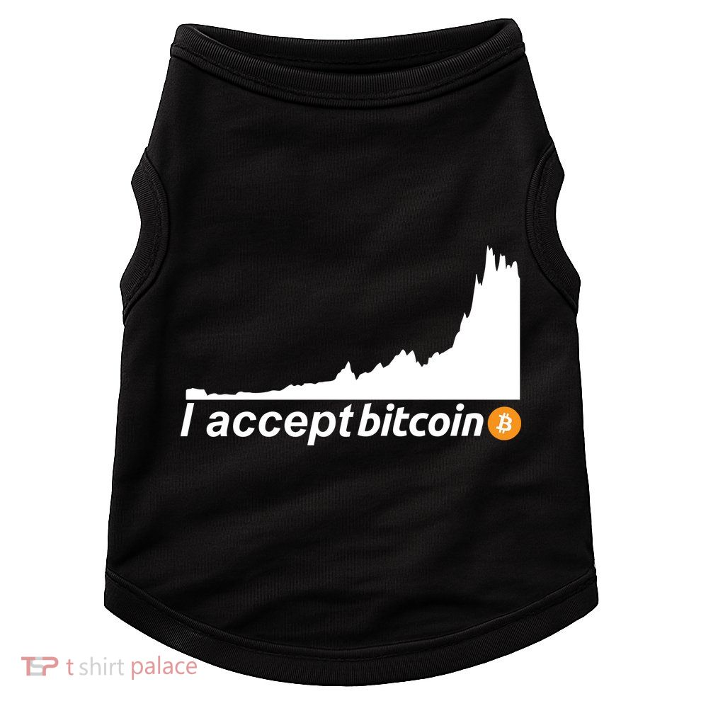 I Accept Bitcoin Crypto Currency Doggie Tank