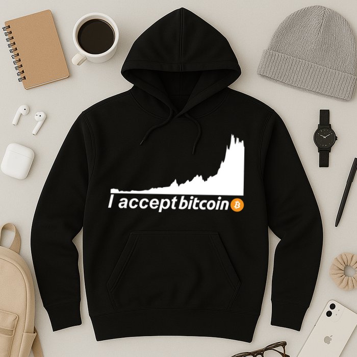 I Accept Bitcoin Crypto Currency Hoodie