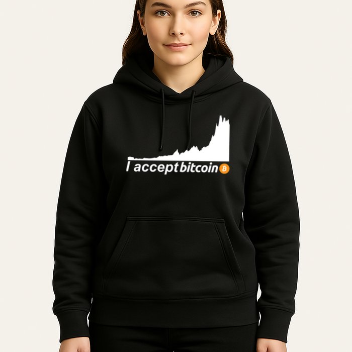 I Accept Bitcoin Crypto Currency Hoodie