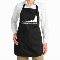 I Accept Bitcoin Crypto Currency Apron