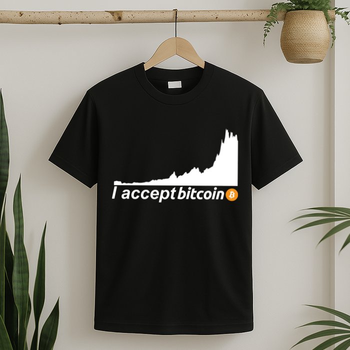 I Accept Bitcoin Crypto Currency T-Shirt