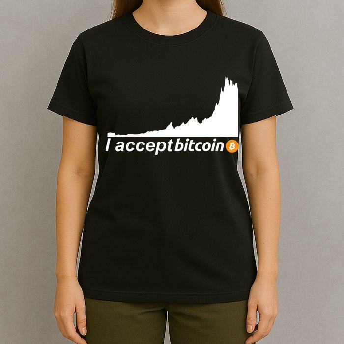 I Accept Bitcoin Crypto Currency T-Shirt