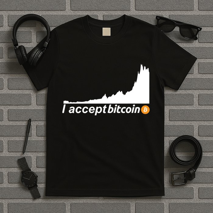 I Accept Bitcoin Crypto Currency T-Shirt