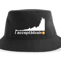 I Accept Bitcoin Crypto Currency Sustainable Bucket Hat