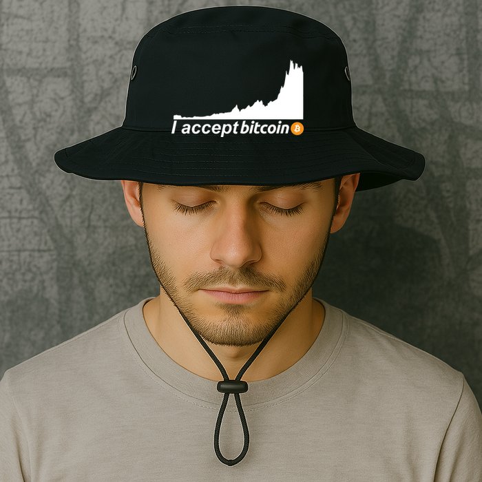 I Accept Bitcoin Crypto Currency Bucket Hat