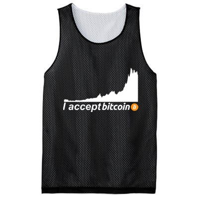 I Accept Bitcoin Crypto Currency Mesh Reversible Basketball Jersey Tank