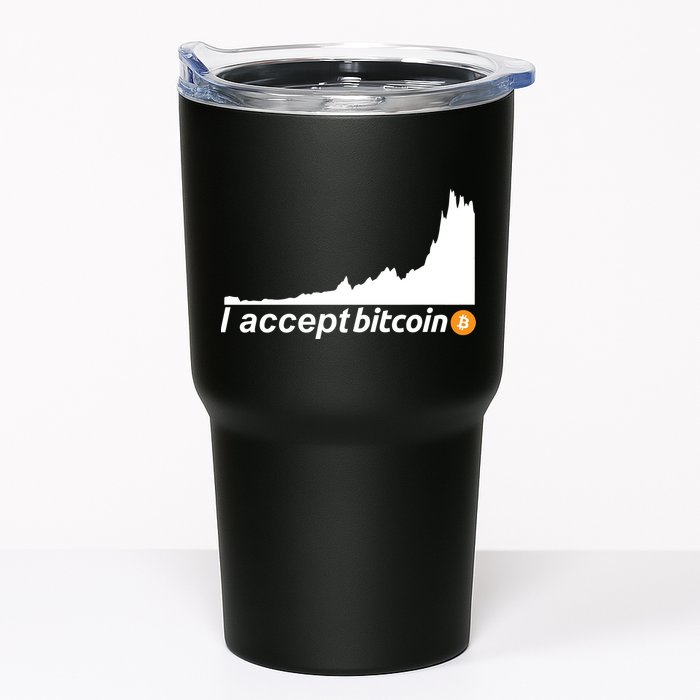 I Accept Bitcoin Crypto Currency Tumbler