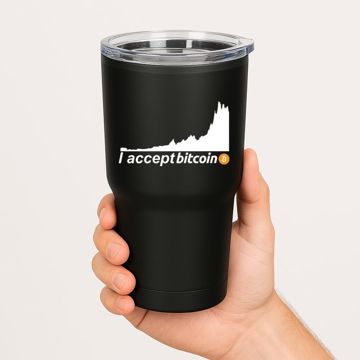 I Accept Bitcoin Crypto Currency Tumbler