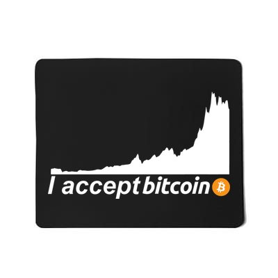 I Accept Bitcoin Crypto Currency Mousepad