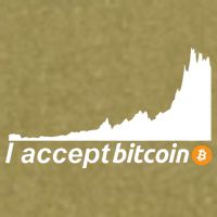 I Accept Bitcoin Crypto Currency Garment-Dyed Women's Muscle Tee