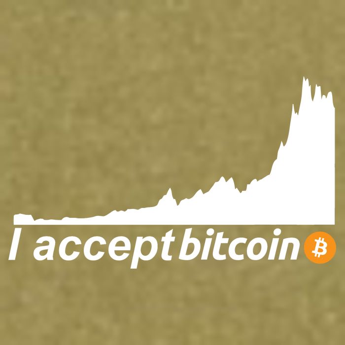 I Accept Bitcoin Crypto Currency Garment-Dyed Women's Muscle Tee