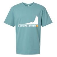 I Accept Bitcoin Crypto Currency Sueded Cloud Jersey T-Shirt
